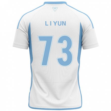 Kandiny Bambino Maglia Il-Lok Yun #73 Bianco Blu Kit Gara Away 2024/25 Maglietta