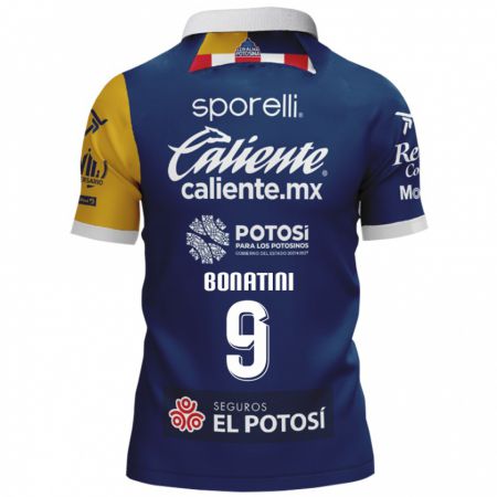 Kandiny Niño Camiseta Léo Bonatini #9 Azul Amarillo 2ª Equipación 2024/25 La Camisa