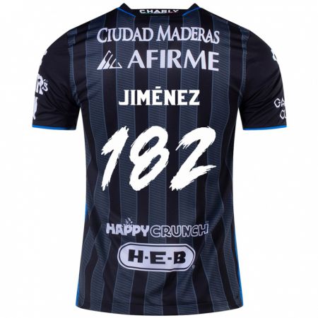 Kandiny Niño Camiseta Carlos Jiménez #182 Blanco Negro 2ª Equipación 2024/25 La Camisa