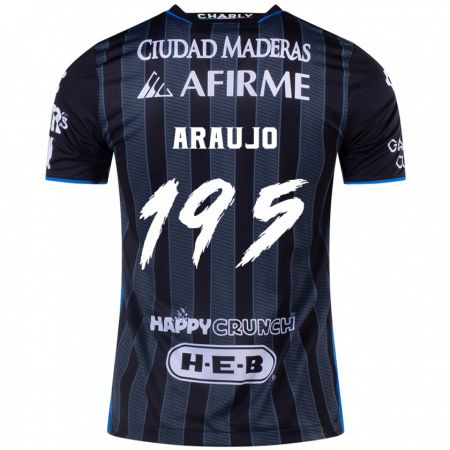 KandinyキッズDiego Araujo#195白黒アウェイシャツ2024/25ジャージーユニフォーム