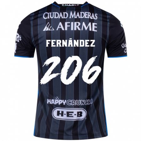 KandinyキッズErik Fernández#206白黒アウェイシャツ2024/25ジャージーユニフォーム