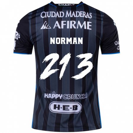 Kandiny Niño Camiseta Humberto Norman #213 Blanco Negro 2ª Equipación 2024/25 La Camisa