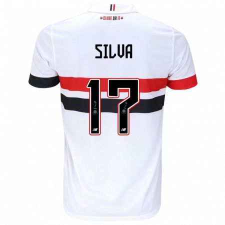 Kandiny Heren André Silva #17 Wit Rood Zwart Thuisshirt Thuistenue 2024/25 T-Shirt