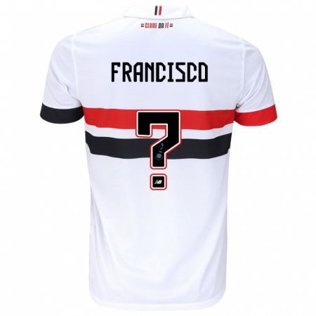 Kandiny Heren Ryan Francisco #0 Wit Rood Zwart Thuisshirt Thuistenue 2024/25 T-Shirt België