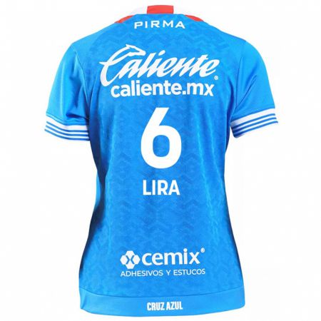 Kandiny Hombre Camiseta Érik Lira #6 Cielo Azul 1ª Equipación 2024/25 La Camisa