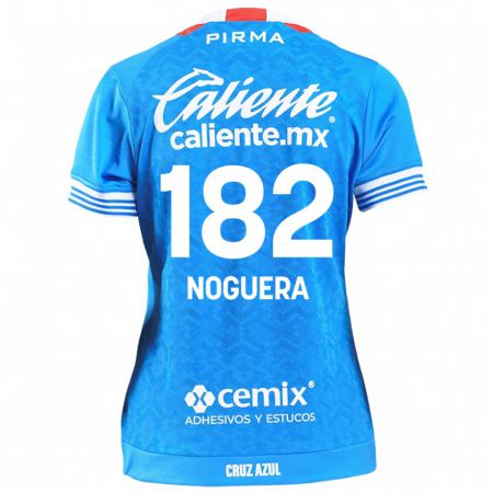 Kandiny Hombre Camiseta Heldrich Noguera #182 Cielo Azul 1ª Equipación 2024/25 La Camisa México