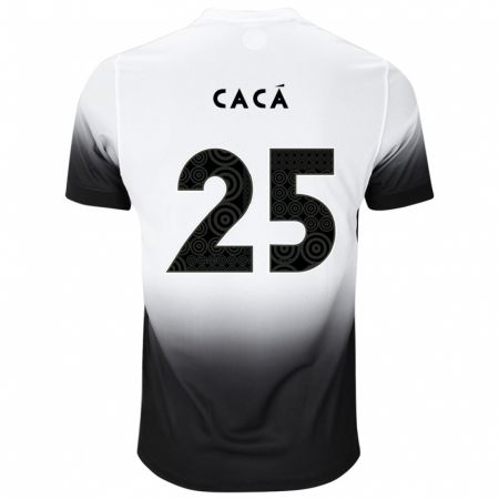 Kandiny Heren Cacá #25 Wit Zwart Thuisshirt Thuistenue 2024/25 T-Shirt België