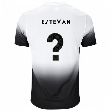 Kandiny Uomo Maglia Estevan #0 Bianco Nero Kit Gara Home 2024/25 Maglietta