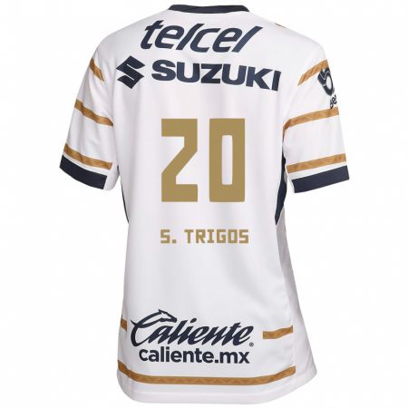 Kandiny Hombre Camiseta Santiago Trigos #20 Obsidiana Blanca 1ª Equipación 2024/25 La Camisa