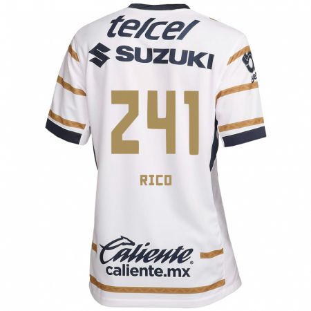 Kandiny Hombre Camiseta Ángel Rico #241 Obsidiana Blanca 1ª Equipación 2024/25 La Camisa