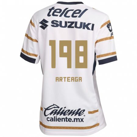 Kandiny Hombre Camiseta Edwin Arteaga #198 Obsidiana Blanca 1ª Equipación 2024/25 La Camisa