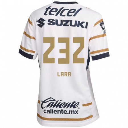 Kandiny Hombre Camiseta Pablo Lara #232 Obsidiana Blanca 1ª Equipación 2024/25 La Camisa