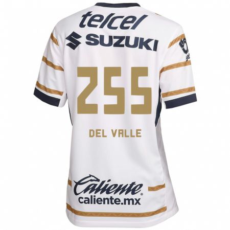 Kandiny Hombre Camiseta Yonathan Del Valle #255 Obsidiana Blanca 1ª Equipación 2024/25 La Camisa