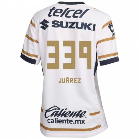 Kandiny Hombre Camiseta Jonathan Juárez #339 Obsidiana Blanca 1ª Equipación 2024/25 La Camisa