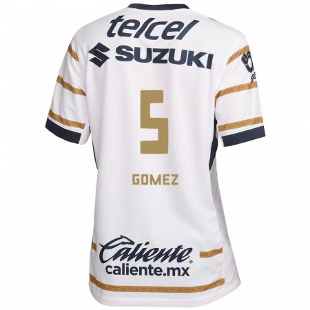 Kandiny Hombre Camiseta Kimberli Gomez #5 Obsidiana Blanca 1ª Equipación 2024/25 La Camisa