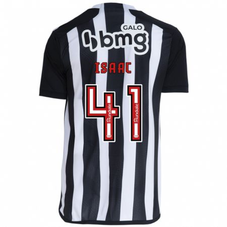 Kandiny Hombre Camiseta Isaac #41 Blanco Negro 1ª Equipación 2024/25 La Camisa