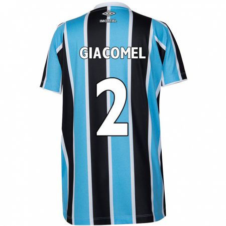 Kandiny Uomo Maglia Laís Giacomel #2 Blu Nero Bianco Kit Gara Home 2024/25 Maglietta