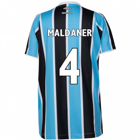 Kandiny Uomo Maglia Pati Maldaner #4 Blu Nero Bianco Kit Gara Home 2024/25 Maglietta