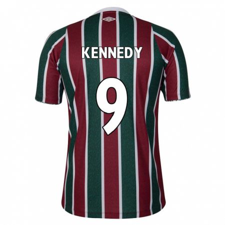 KandinyメンズJohn Kennedy#9グリーン マルーン ホワイトホームシャツ2024/25ジャージーユニフォーム