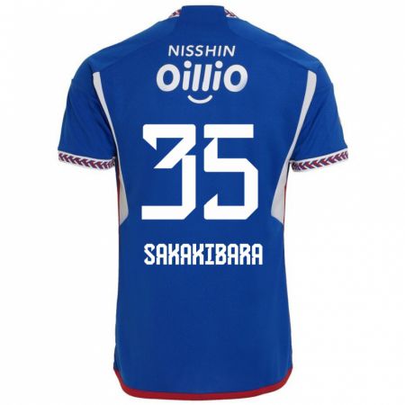 Kandiny Hombre Camiseta Keigo Sakakibara #35 Azul Blanco Rojo 1ª Equipación 2024/25 La Camisa