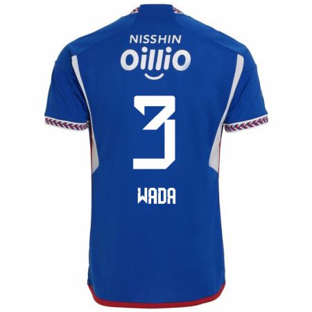 Kandiny Herren Yusei Wada #3 Blau Weiß Rot Heimtrikot Trikot 2024/25 T-Shirt Österreich