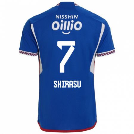 Kandiny Herren Kento Shirasu #7 Blau Weiß Rot Heimtrikot Trikot 2024/25 T-Shirt Österreich