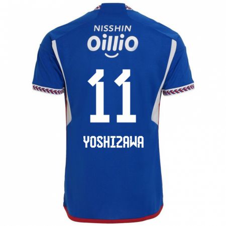 Kandiny Heren Mirai Yoshizawa #11 Blauw Wit Rood Thuisshirt Thuistenue 2024/25 T-Shirt