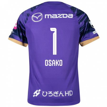 Kandiny Heren Keisuke Osako #1 Paars Wit Thuisshirt Thuistenue 2024/25 T-Shirt