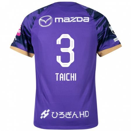 Kandiny Uomo Maglia Taichi Yamasaki #3 Viola Bianco Kit Gara Home 2024/25 Maglietta