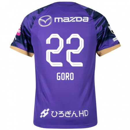 Kandiny Uomo Maglia Goro Kawanami #22 Viola Bianco Kit Gara Home 2024/25 Maglietta