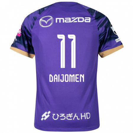 Kandiny Uomo Maglia Arashi Daijomen #11 Viola Bianco Kit Gara Home 2024/25 Maglietta