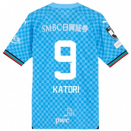 Kandiny Uomo Maglia Takeshi Katori #9 Azzurro Blu Kit Gara Home 2024/25 Maglietta