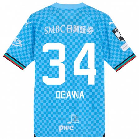 Kandiny Heren Hiroto Ogawa #34 Azuur Blauw Thuisshirt Thuistenue 2024/25 T-Shirt België