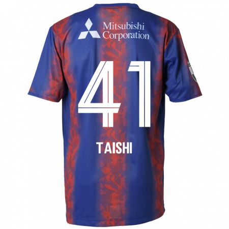 Kandiny Heren Taishi Brandon Nozawa #41 Blauw Rood Thuisshirt Thuistenue 2024/25 T-Shirt België