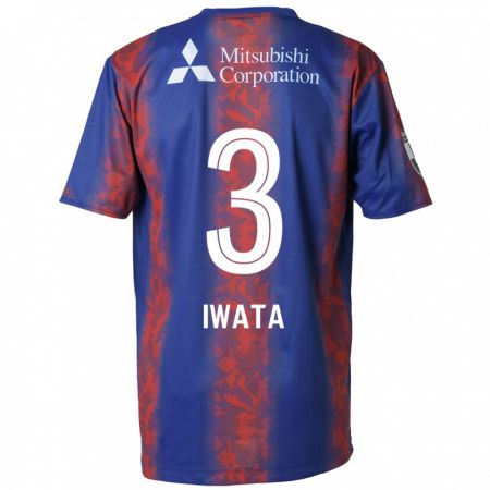 Kandiny Uomo Maglia Yuki Iwata #3 Blu Rosso Kit Gara Home 2024/25 Maglietta