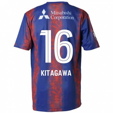 Kandiny Uomo Maglia Rento Kitagawa #16 Blu Rosso Kit Gara Home 2024/25 Maglietta