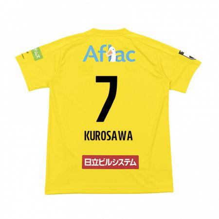 Kandiny Hombre Camiseta Shido Kurosawa #7 Amarillo Negro 1ª Equipación 2024/25 La Camisa