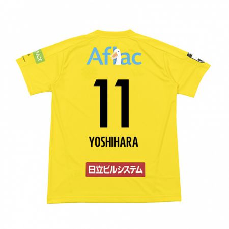 Kandiny Hombre Camiseta Futo Yoshihara #11 Amarillo Negro 1ª Equipación 2024/25 La Camisa