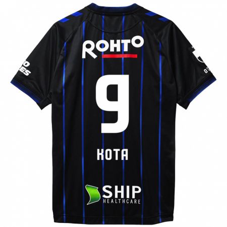 Kandiny Uomo Maglia Kota Yamada #9 Nero Blu Kit Gara Home 2024/25 Maglietta