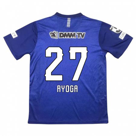 Kandiny Heren Ryoga Sato #27 Donkerblauw Thuisshirt Thuistenue 2024/25 T-Shirt