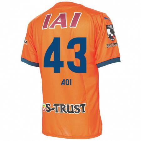 Kandiny Heren Aoi Ando #43 Oranje Blauw Thuisshirt Thuistenue 2024/25 T-Shirt België