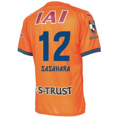 Kandiny Heren Kenshin Sasahara #12 Oranje Blauw Thuisshirt Thuistenue 2024/25 T-Shirt België