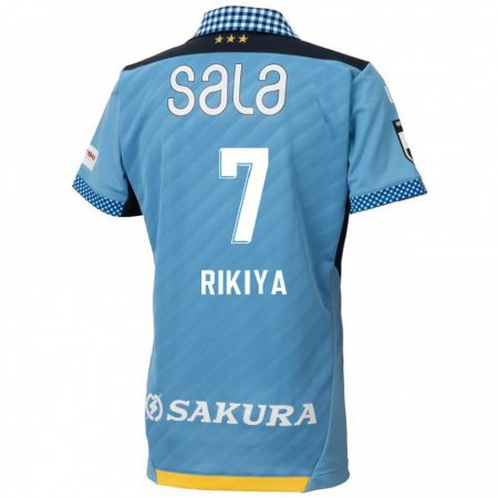 Kandiny Heren Rikiya Uehara #7 Blauw Zwart Thuisshirt Thuistenue 2024/25 T-Shirt