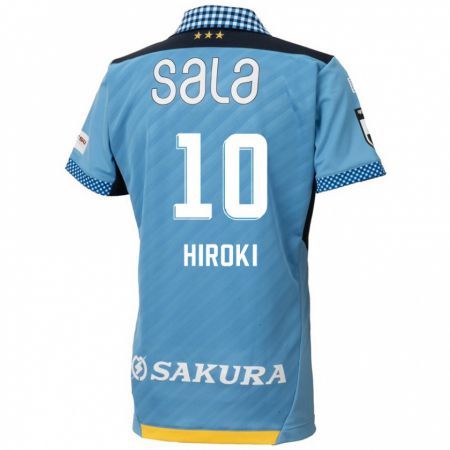 Kandiny Hombre Camiseta Hiroki Yamada #10 Azul Negro 1ª Equipación 2024/25 La Camisa México