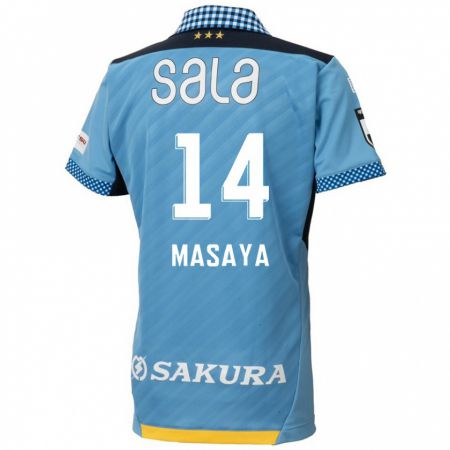 Kandiny Heren Masaya Matsumoto #14 Blauw Zwart Thuisshirt Thuistenue 2024/25 T-Shirt België