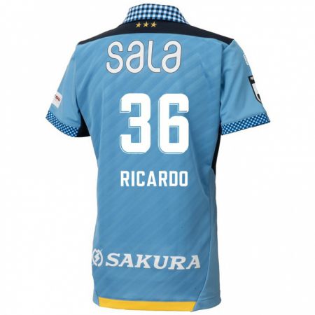 Kandiny Heren Ricardo Graça #36 Blauw Zwart Thuisshirt Thuistenue 2024/25 T-Shirt