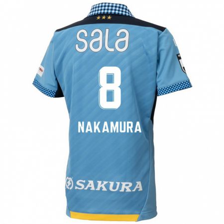 Kandiny Uomo Maglia Shunta Nakamura #8 Blu Nero Kit Gara Home 2024/25 Maglietta