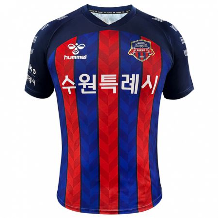 Kandiny Heren Seong-Yoon Kim #1 Blauw Rood Thuisshirt Thuistenue 2024/25 T-Shirt