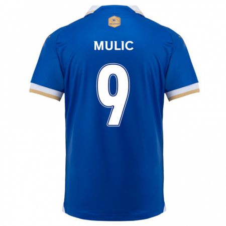 Kandiny Heren Fejsal Mulic #9 Blauw Wit Thuisshirt Thuistenue 2024/25 T-Shirt België