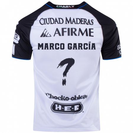 Kandiny Hombre Camiseta Marco García #0 Azul Negro 1ª Equipación 2024/25 La Camisa